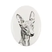 Pharaoh Hound tombstone with a picture of a dog Art-Dog
