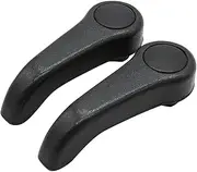 2pcs Sets Seat Adjust Lever Pull Handle Replacement, for Renault, Clio All Series 1998-2008 Mk2 Twingo Seat Adjustment Handle(Black)