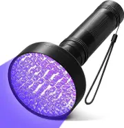 UV Torch, 100pcs LED Black Light Flashlight 395nm UV Lamp Detector for Finding Fluorescent Lights
