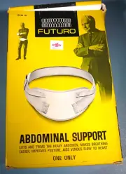 Vintage 60's Futuro Abdominal Support Belt Size Small