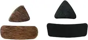DGBRSM 2 Pairs Archery Arrow Rest Stick Rest Adhesive Backed Stick on Longbow Fur Pad for Recurve Bow Hunting Shooting (Black and Brown) Outdoor Hunting Shooting Accessory Arrow Rest for Archery