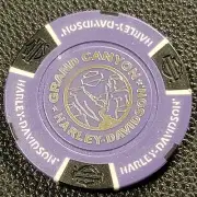 GRAND CANYON HD ~ BELLEMONT/MAYER, ARIZONA (Purple/Black) Harley Poker Chip