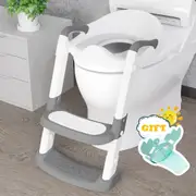 Potty Training Seat with Step Stool Ladder, Toddler Potty Training Toilet for Kids Boys Girls Baby