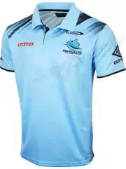Cronulla Sharks 2024 NRL Mens Players Polo Shirt Sizes S-7XL BNWT