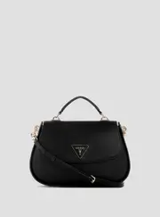 GUESS Women's Eco Black Jazlynn Top Handle Bag