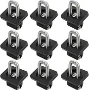 XTevu Truck Bed Tie Down Anchors, 9PCS Inner Load Bearing Replacement Compatible with Chevy Silverado 2007‑2021, Cargo Hook Set, Pickup Bed Anchor Kit (黒)