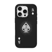 iPhone 16 Pro Impact Case Ace of Spades - White