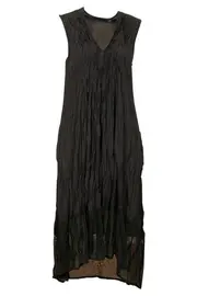 Crushed Emb Dress--GOR-102093Y1