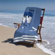 Funny Towelie Lounger Beach Towel Novelty Travel Bath Towels Set for Adult Large