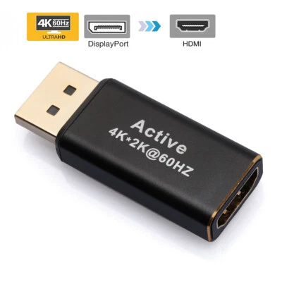 4k New Active Displayport DP Male to HDMI Female Adapter Converter Cable Full HD