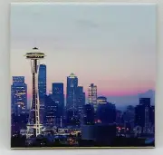 Seattle Washington Ceramic Tile Trivet Coaster Travel Souvenir 4" x 4"