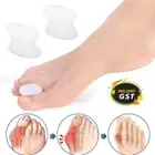 2pcs Silicone Gel Toe Spacer Separator Straightener Spreader Bunion Pain Relief