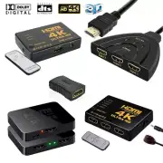 HDMI 4K Switch 3/5 In 1out Switcher Selector Splitter Hub for 1080p HDTV