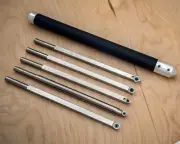 Simple Woodturning Tools 5 Tool Set of Carbide Wood Lathe Tools with Handle, USA