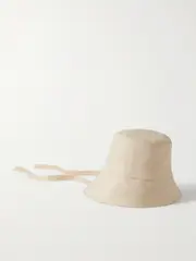 [Eugenia Kim] Eugenia Kim - Ally Asymmetric Linen Bucket Hat - Beige - One size One size Neutrals