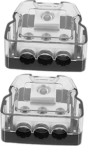 Splitter Car Audio Accessories 2pcs Distribution Box Improved Sound Performance Easy to Install