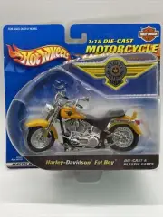 2000 Hot Wheels Harley Davidson HD Die-cast model 1:18 Scale Fat Boy New