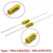 Electric Guitar Tone Knob Capacitor Axial Feedthrough Potentiometer Capacitor*12