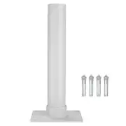 Flagpole Base Dock Deck Mount Windsock Base Umbrella Stand Outdoor Silver/Black