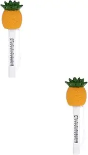 Kisangel 2pcs Practical Pool Thermometer in Pineapple Shape -Resistant Accurate in Both