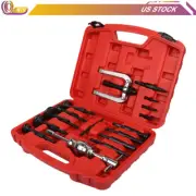 16PCS BLIND HOLE PILOT INTERNAL EXTRACTOR REMOVER BEARING PULLER SET RED CASE