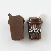 10-pack Resin Coffee Cup Embellishment Beverage Drink Flat Back Deco DIY 27*17mm