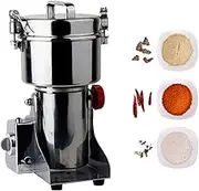 250G Electric Grain Grinder Mill Spice Grinder Stainless Steel Herb Grinder Pulverizer Powder Machine Swing Type Nut Herb Coffee Grinder for Medicine Medicinal Herbs/Grains/Seasoning