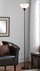 71" Modern Light Floor Lamp For Room With Adjustable Reading Standing LED BK/SLF