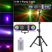 Disco Lights Set with Stand RGB Party Lights Stage Effect for DJ Dance Club Bar