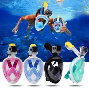 Full Face Snorkeling Mask Diving Swimming Goggles for GoPro Free Breath Seaview