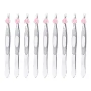 12PCS Eyebrow Tweezers Precision Tweezers Facial Hair Tweezers