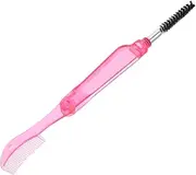 LIFKOME Foldable Mascara Wands Applicator Double-headed Eyebrow Brush Reusable Eyelash Comb Brow Brush For Eye Lash Extension Red