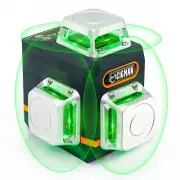 CIGMAN Laser Level Self Leveling 3x360° 3D Green Cross Line for Construction and