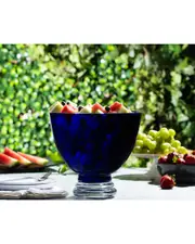 Barski Glass 8.5in Round Footed Bowl