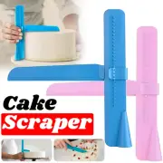Adjustable Fondant Cake Scraper Icing Piping Cream Spatula Edges Smoother Craft