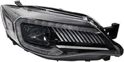 Car Accessories Compatible For Subaru Impreza 2008-2014 Headlight Assembly WRX Modified LED Day Running Lights Flow Turn Signal Headlights(Right hand drive,1pcs)