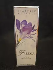 NIB! RARE HTF Vintage Crabtree & Evelyn Freesia Bath & Shower Gel 250ml 8.5 oz