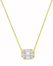 Forever Creations 14K 0.71 ct. tw. Diamond Illusion Necklace