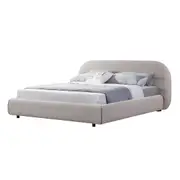Cedar King Bed Frame - Sand Boucle
