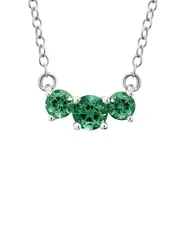 14K 0.96 ct. tw. Emerald Necklace