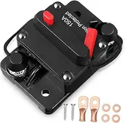 COSMEVIVI 1 Set Audio Backup Power Supply Circuit Breakers for Car Wire 150 Amp Breaker Circuit Breaker Labels Smart Breaker Station Block Sea Snaps and Fasteners Kit Toggle Switch Air Metal