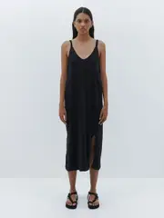 V Neck Jersey Slip Dress