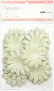 Paper Flowers, Mint, 25/pk, 5cm, scrapbook - Kaisercraft 834