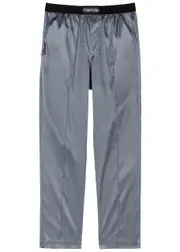 Tom Ford Stretch-silk Satin Pyjama Trousers - Grey - XL XL