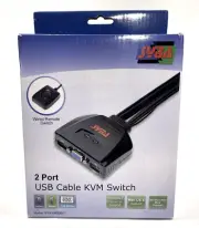 SYBA SY-KVM20051 2 Port USB Cable KVM Switch