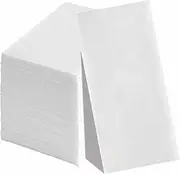 KMAKII Disposable Hand Towels,Linen-Feel Guest Towels,Cloth-Like Paper Napkins,Kitchen, Bathroom, Parties, Weddings, Dinners or Events (White,100 Pack)