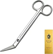 Long Handle Toenail Scissors - 6” Long Handled Nail Clippers for Seniors Podiatrist Manicure Pedicure Podiatry for Elderly Men Women Ingrown Toe Nails Fingernail Cuticle Trimmer Cutter Stainless Steel