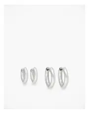 [Witchery] Piper Hoop Set in Silver