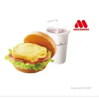 在飛比找蝦皮購物優惠-MOS 摩斯漢堡 培根雞蛋堡 蕃茄吉士蛋堡 + 中杯冰紅茶M