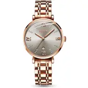 Women Fashion Waterproof Ultra-Thin Quartz Watch(Grey)